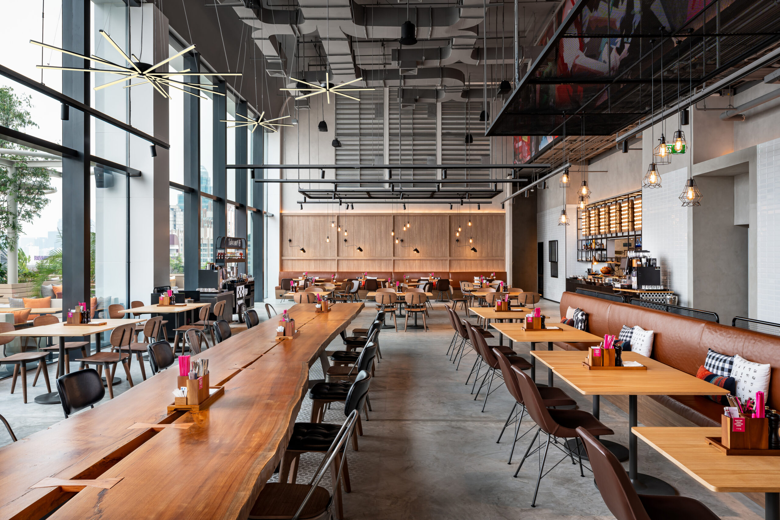 Moxy Bar & Restaurant on 9th floor moxy